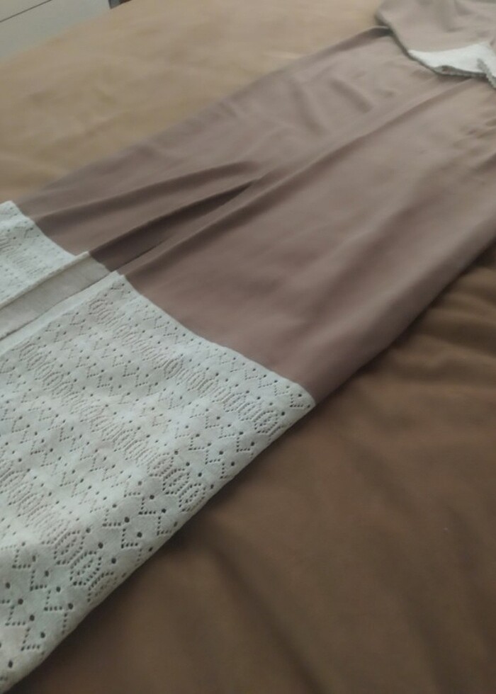 Dantel uçlu triko hırka  - Görsel 3