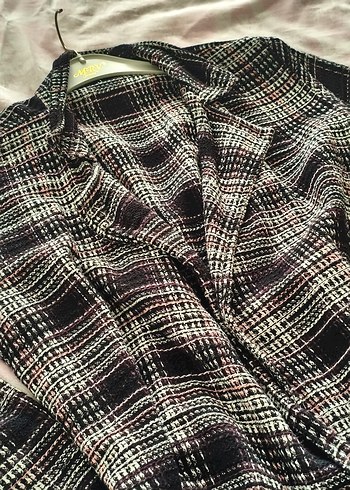 Düğmeli, Uzun, Salaş Kadın Kaban - Görsel 2