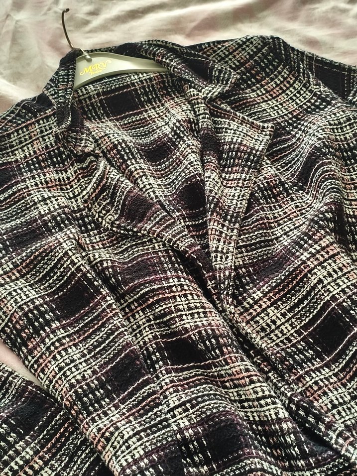 Düğmeli, Uzun, Salaş Kadın Kaban - Görsel 2