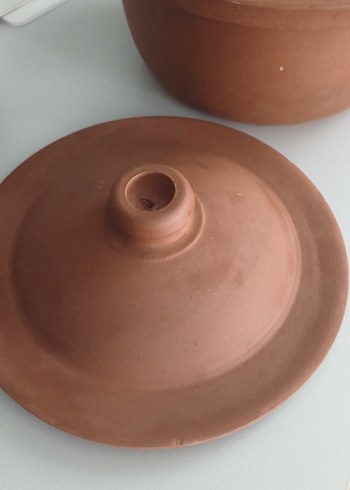 Koyu Bej Toprak Güveç Tenceresi. - Görsel 5