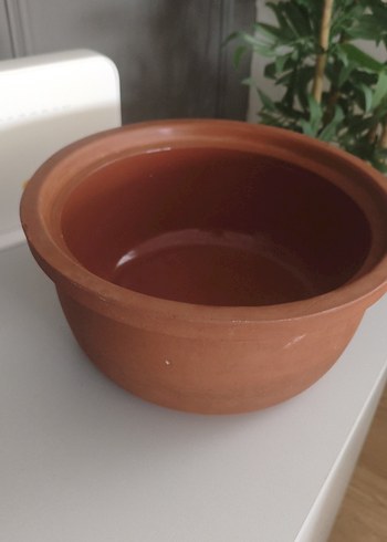 Koyu Bej Toprak Güveç Tenceresi. - Görsel 2