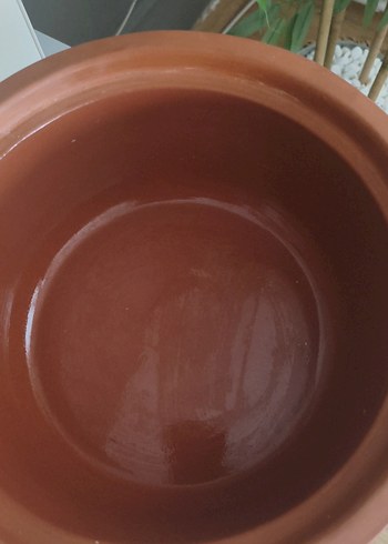 Koyu Bej Toprak Güveç Tenceresi. - Görsel 3