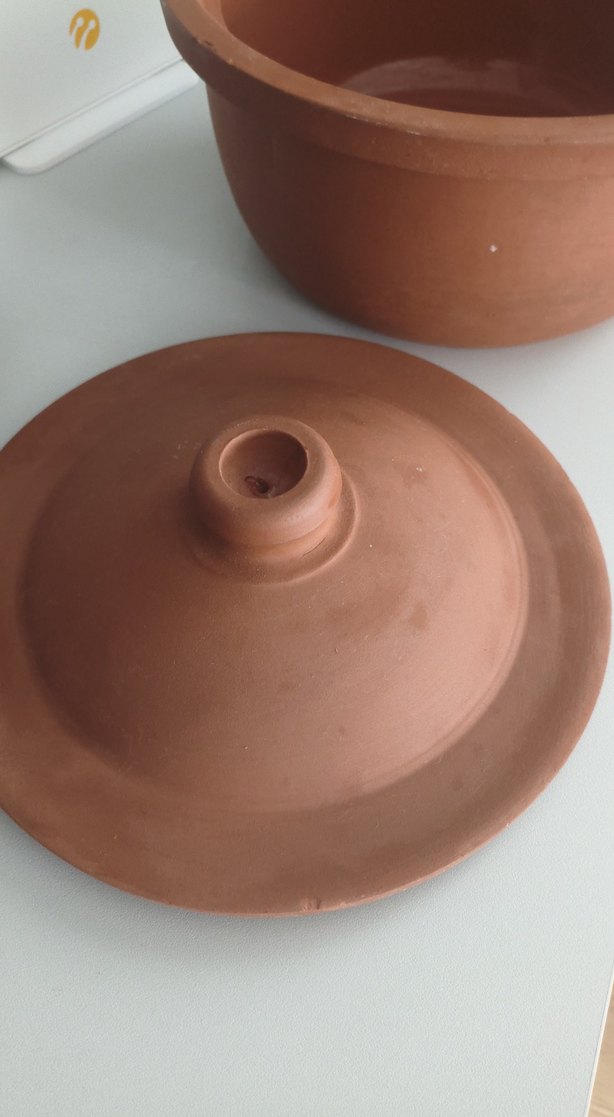 Koyu Bej Toprak Güveç Tenceresi. - Görsel 5