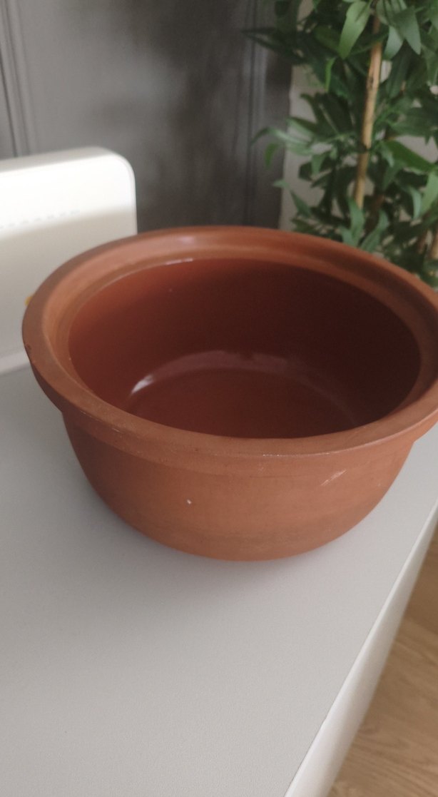 Koyu Bej Toprak Güveç Tenceresi. - Görsel 2