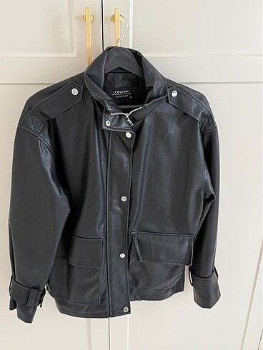 Oversize deri ceket