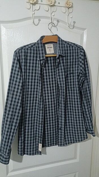 Koton slim fit kareli gömlek 
