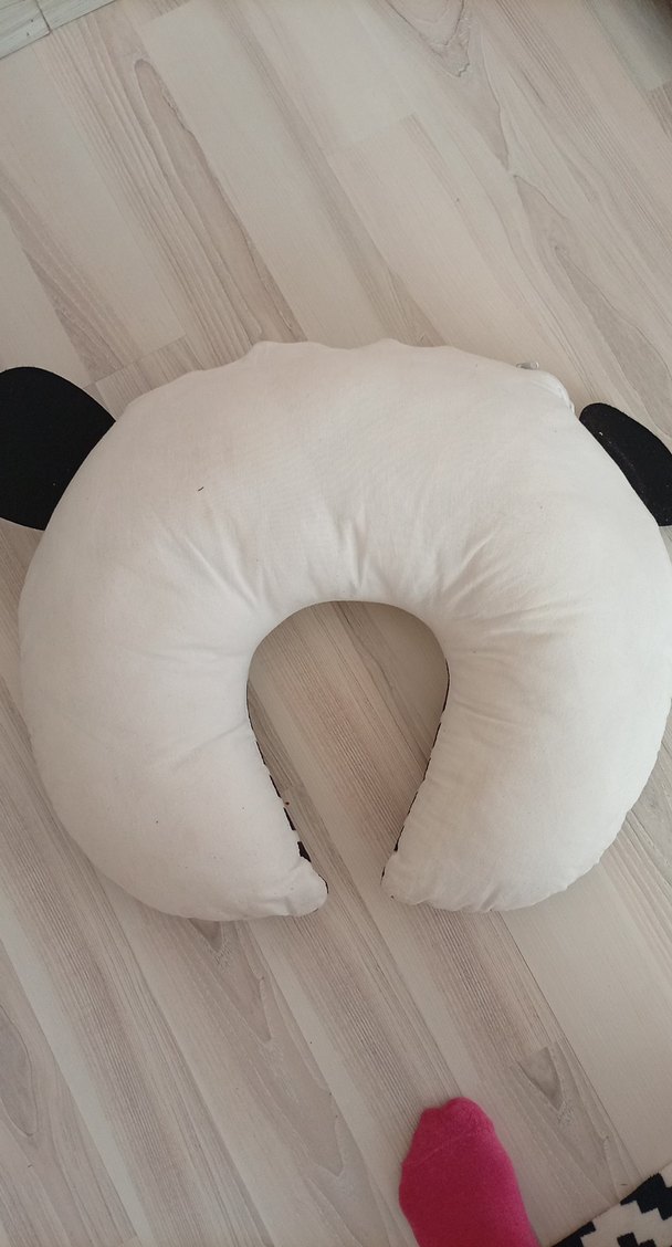 Renkli Baskılı Panda Emzirme ve Hamile Yastığı - Görsel 2