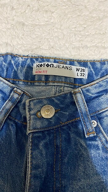 32 Beden mavi Renk Koton jean