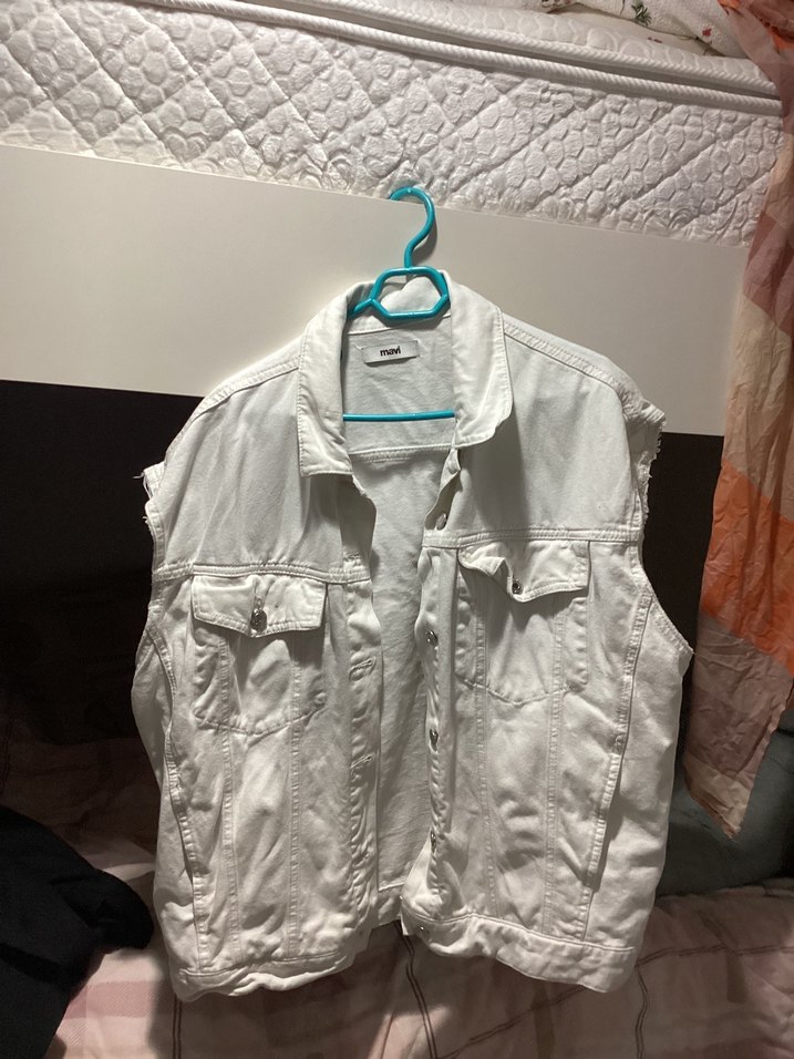 Mavi Kolsuz Denim Ceket - Görsel 2