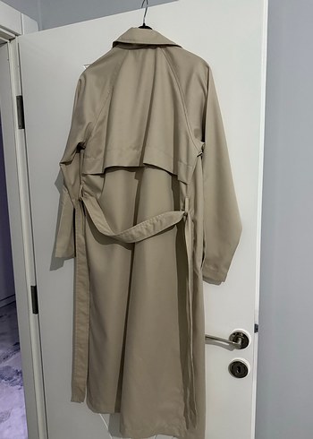 Stradivarius Bej Uzun Kadın Trençkot
