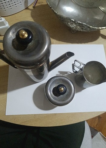 Gri Metal Çaydanlık Seti - Görsel 2