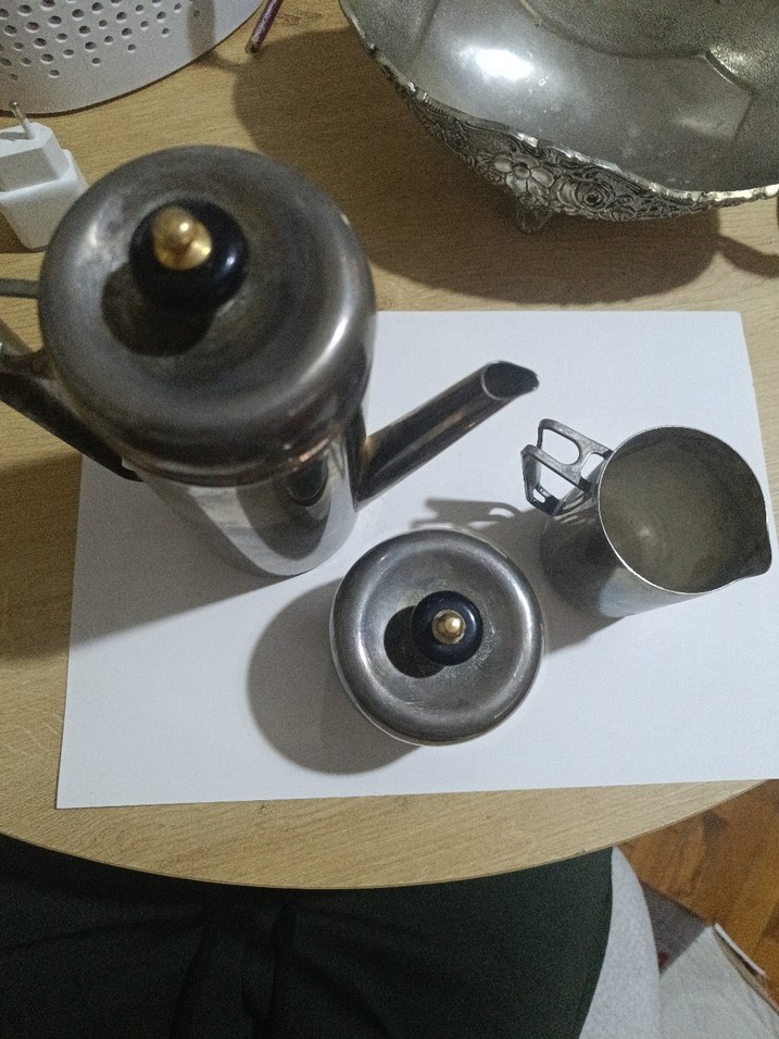 Gri Metal Çaydanlık Seti - Görsel 2