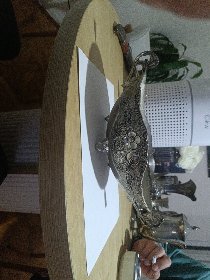 Zincir Detaylı Parlak Altın Vintage Kadın Broş - Görsel 2