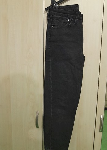 füme mom jeans Mavi
