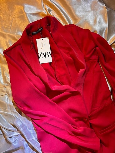 Zara Zara kruvaze blazer elbise