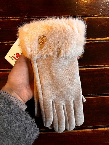 Yeni etiketli, peluş, soft yumuşak sıcacık eldiven, yurtdışından