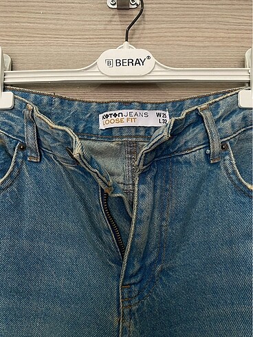 32 Beden mavi Renk Koton jean