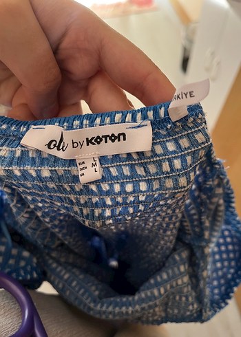 Koton Mavi Pile Detaylı Strappy Midi Elbise