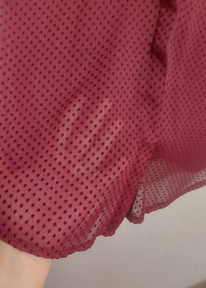 Lcw bordo gömlek - Görsel 2