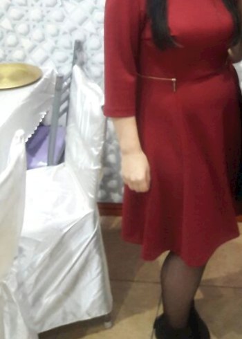 Bordo Elbise - Görsel 2