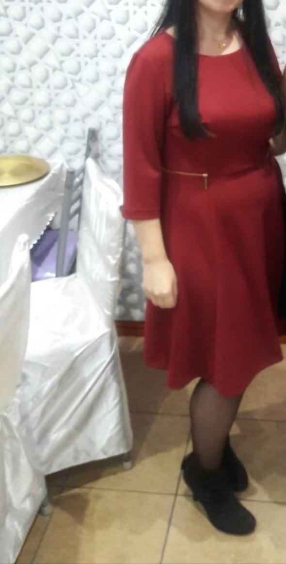 Bordo Elbise - Görsel 2