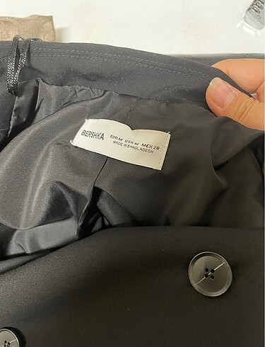m Beden Blazer siyah bershka