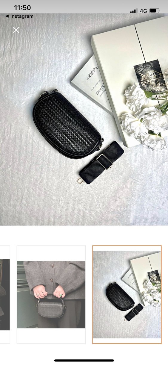 Gri Deri Kemerli Kadın Çanta - Görsel 3