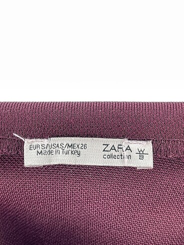 s Beden bordo Renk Zara Midi Etek %70 İndirimli.