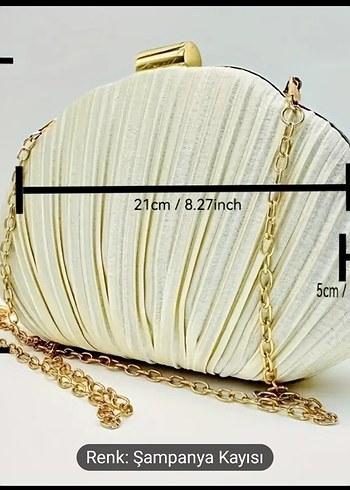 Şik gece el çantasi zincirli - Görsel 5