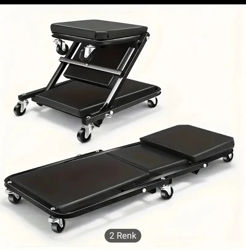Siyah Katlanabilir araba yatağı - Görsel 2