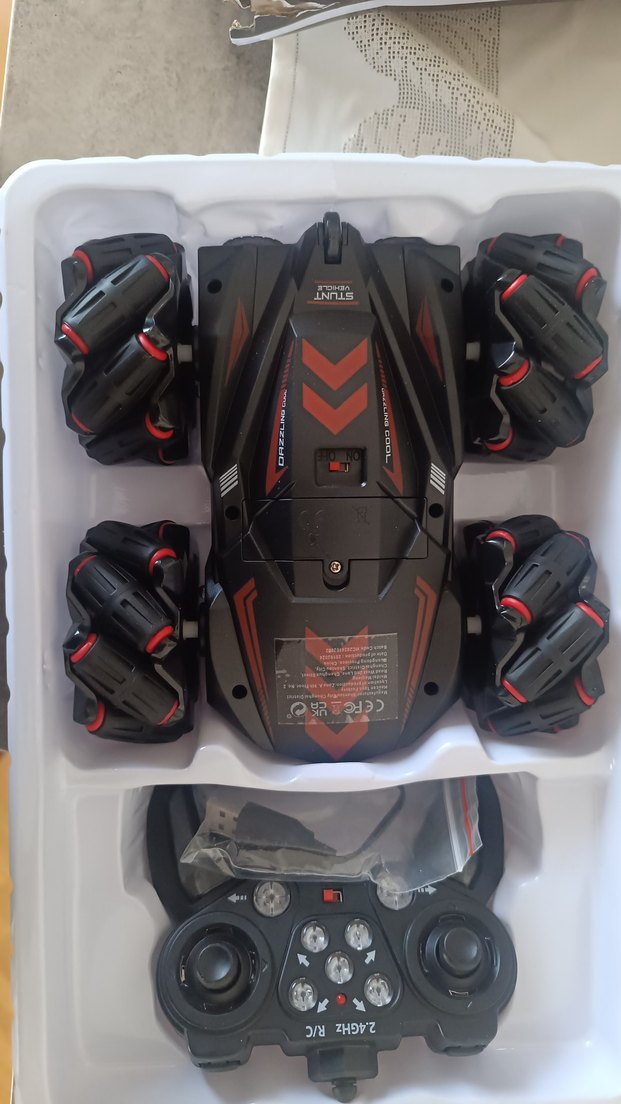 Kirmizi Rc Çok Yönlü Oyuncak Araba - Görsel 5