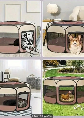 Beden Renk Gri-Beyaz Katlanabilir Kedi Oyun Alanı