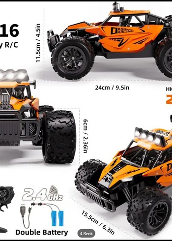 Mavi Uzaktan Kumandalı Oyuncak Araba - Görsel 5