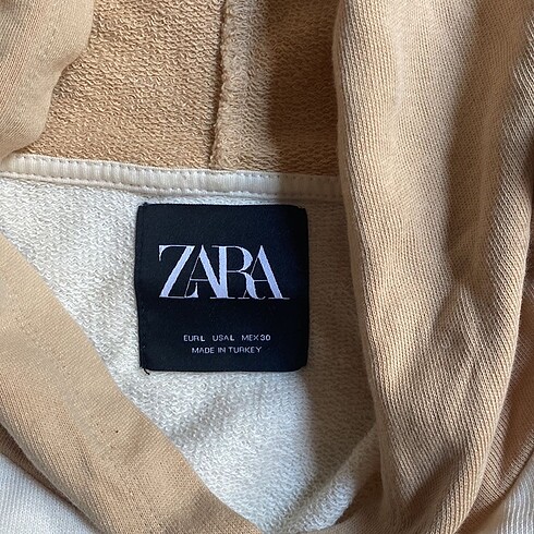 l Beden Zara crop sweatshirt