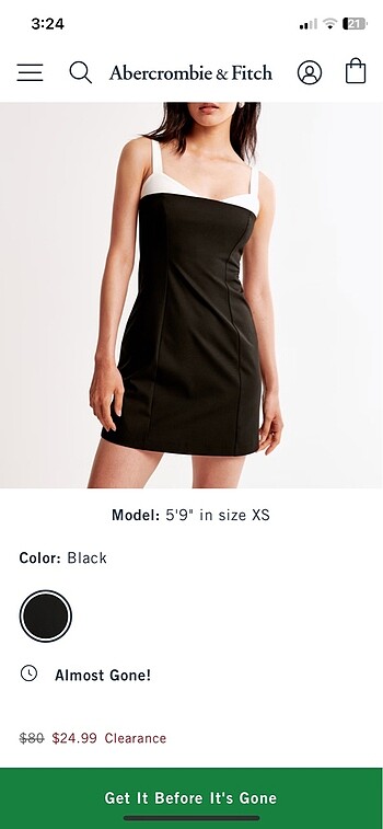 Abercrombie & Fitch Mini Elbise