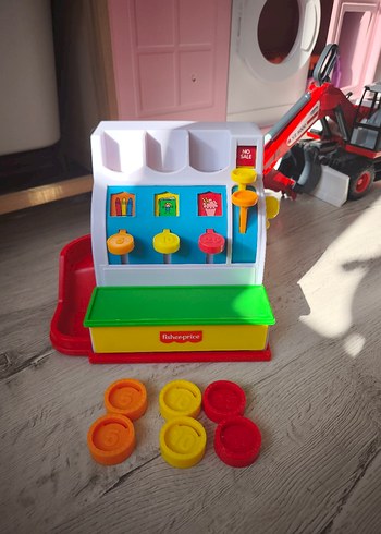 Renkli Fisher-Price Eğitici Oyuncak Kasa