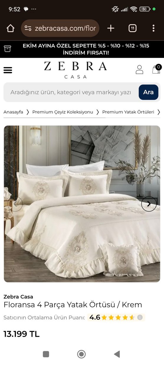 zebra casa çeyiz yatak örtüsü - Görsel 2