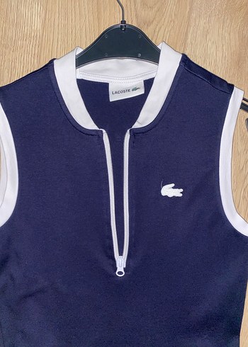 Lacoste Lacivert Kolsuz Mini Elbise - Görsel 4