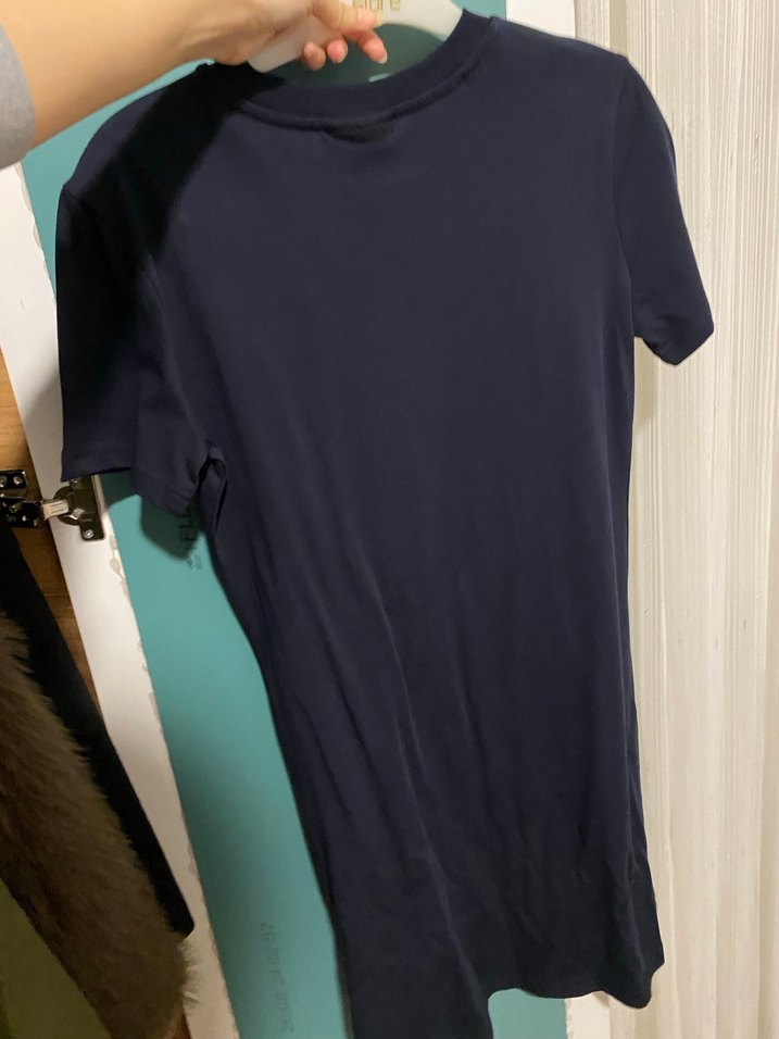 Düğmeli Lacoste Lacivert Elbisesi - Görsel 3