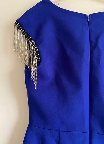 Mavi abiye albise - Görsel 3