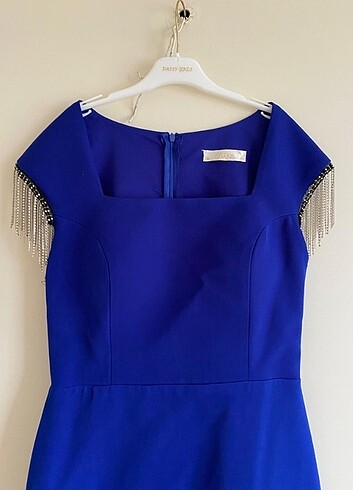 Mavi abiye albise - Görsel 5