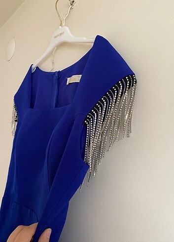 Mavi abiye albise - Görsel 6