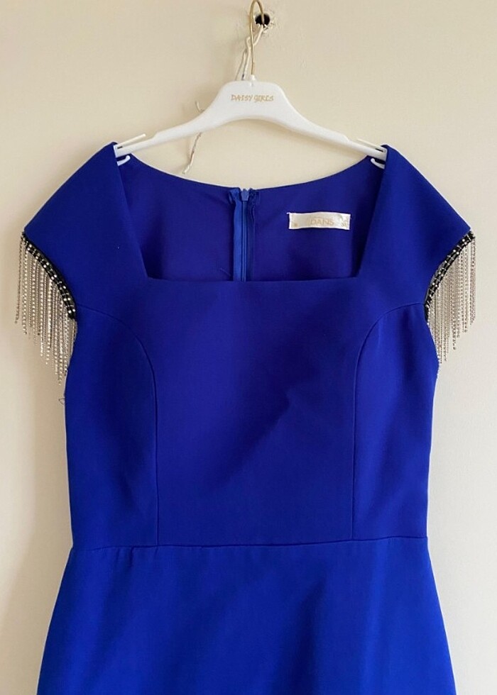 Mavi abiye albise - Görsel 5