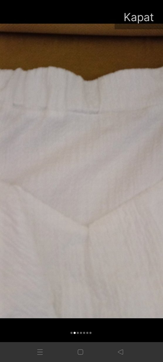 Beyaz Volanlı Mini Etek - Görsel 4