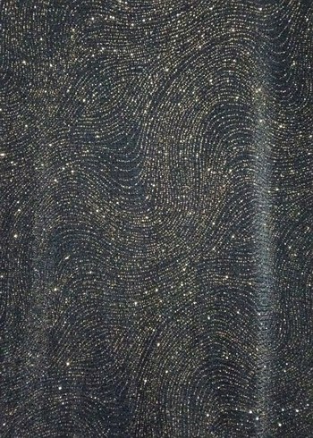 Parlak  Siyah Midi Elbise - Görsel 4