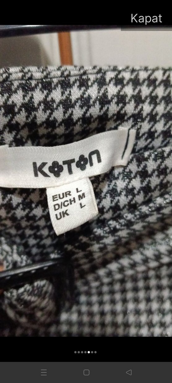 mini kışlık kazağı desenli etek - Görsel 4