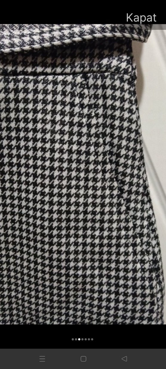 mini kışlık kazağı desenli etek - Görsel 2