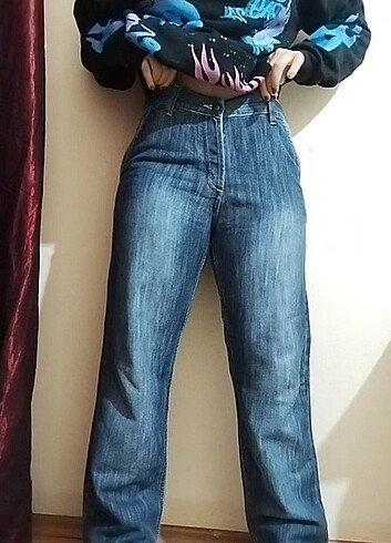 Unisex kot pantolon 