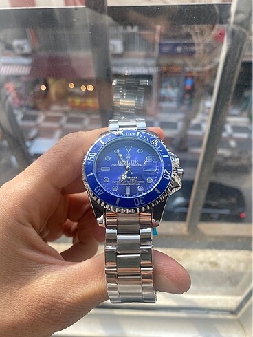  Beden mavi Renk ROLEX Erkek Saat Çelik Kasa