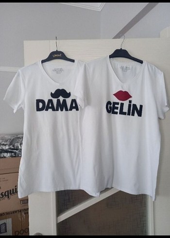 Beyaz Kısa Kollu Pamuklu Çift Tişörtü - Görsel 2